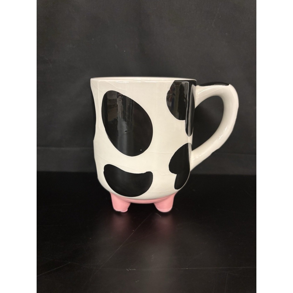 BW Cow Print Coffe Mug